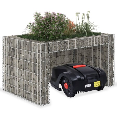 Rasenmäherschuppen mit Stahldrahtbett 110x80x60 cm von vidaXL, Rasenmäherabdeckungen - Ref: Foro24-145655, Preis: 91,98 €, Ra...