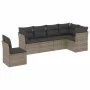 Set de muebles de jardín 6 pzas y cojines ratán sintético gris de , Conjuntos de jardín - Ref: Foro24-3217700, Precio: 360,93...