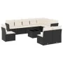 11-piece garden sofa set and black synthetic rattan cushions by , Garden sets - Ref: Foro24-3217806, Price: 615,74 €, Discoun...