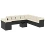 Gartensofa-Set 12-teilig mit schwarzen synthetischen Rattankissen von , Gartensets - Ref: Foro24-3217886, Preis: 781,02 €, Ra...