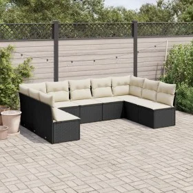 8-piece garden sofa set and black synthetic rattan cushions by , Garden sets - Ref: Foro24-3218066, Price: 504,15 €, Discount: %