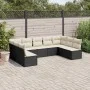 Set de sofás de jardín 8 piezas y cojines ratán sintético negro de , Conjuntos de jardín - Ref: Foro24-3218066, Precio: 503,9...