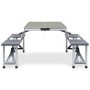 Klappbarer Campingtisch mit 4 Sitzplätzen aus Stahl und Aluminium von vidaXL, Campingmöbel - Ref: Foro24-47686, Preis: 113,66...