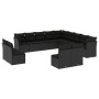 Gartensofa- und Kissenset 13-teilig aus schwarzem synthetischem Rattan von , Gartensets - Ref: Foro24-3218485, Preis: 783,77 ...