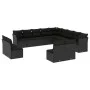 Set de sofás de jardín y cojines 13 pzas ratán sintético negro de , Conjuntos de jardín - Ref: Foro24-3218485, Precio: 798,53...