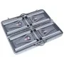 Folding camping table with 4 seats steel aluminum by vidaXL, camping furniture - Ref: Foro24-47686, Price: 104,89 €, Discount: %
