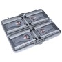 Klappbarer Campingtisch mit 4 Sitzplätzen aus Stahl und Aluminium von vidaXL, Campingmöbel - Ref: Foro24-47686, Preis: 113,66...
