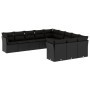 11-teiliges Gartensofa-Set und schwarze synthetische Rattankissen von , Gartensets - Ref: Foro24-3218405, Preis: 691,21 €, Ra...