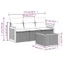 4-teilige Gartensofagarnitur und graue synthetische Rattankissen von , Gartensets - Ref: Foro24-3227446, Preis: 249,67 €, Rab...
