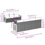 8-teiliges Gartensofa-Set und schwarze synthetische Rattankissen von , Gartensets - Ref: Foro24-3227484, Preis: 466,48 €, Rab...