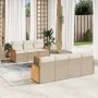 Garden sofa set with beige cushions 8 pcs PE rattan by , Garden sets - Ref: Foro24-3227486, Price: 549,85 €, Discount: %