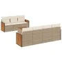 Garden sofa set with beige cushions 8 pcs PE rattan by , Garden sets - Ref: Foro24-3227486, Price: 549,85 €, Discount: %