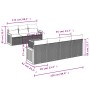 Gartensofa-Set mit beigen Kissen 8 Stück PE-Rattan von , Gartensets - Ref: Foro24-3227486, Preis: 479,95 €, Rabatt: %