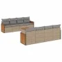 9-piece garden sofa set with beige synthetic rattan cushions by , Garden sets - Ref: Foro24-3227501, Price: 592,30 €, Discoun...