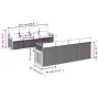9-teiliges Gartensofa-Set mit beigen synthetischen Rattankissen von , Gartensets - Ref: Foro24-3227501, Preis: 592,30 €, Raba...
