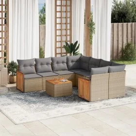 9-piece garden sofa set with beige synthetic rattan cushions by , Garden sets - Ref: Foro24-3227508, Price: 556,62 €, Discoun...