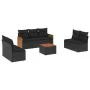 8-piece garden sofa set and black synthetic rattan cushions by , Garden sets - Ref: Foro24-3227560, Price: 460,21 €, Discount: %
