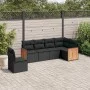 6-piece garden sofa set and black synthetic rattan cushions by , Garden sets - Ref: Foro24-3227693, Price: 408,02 €, Discount: %