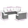8-piece garden sofa set and black synthetic rattan cushions by , Garden sets - Ref: Foro24-3227721, Price: 503,25 €, Discount: %