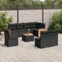8-teiliges Gartensofa-Set und schwarze synthetische Rattankissen von , Gartensets - Ref: Foro24-3227728, Preis: 545,64 €, Rab...