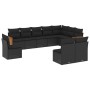 Gartensofa-Set 10-teilig mit schwarzen synthetischen Rattankissen von , Gartensets - Ref: Foro24-3227749, Preis: 613,95 €, Ra...