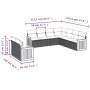 9-teiliges Gartensofa-Set mit beigen synthetischen Rattankissen von , Gartensets - Ref: Foro24-3227780, Preis: 658,83 €, Raba...