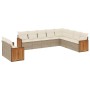 Juego de sofás jardín con cojines beige 10 pzas ratán sintético de , Conjuntos de jardín - Ref: Foro24-3227794, Precio: 623,3...