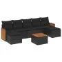 8-piece garden sofa set and black synthetic rattan cushions by , Garden sets - Ref: Foro24-3227917, Price: 434,24 €, Discount: %