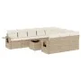 11-teiliges Gartensofa-Set mit beigen synthetischen Rattankissen von , Gartensets - Ref: Foro24-3220697, Preis: 719,94 €, Rab...