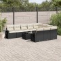 11-teiliges Gartensofa-Set und schwarze synthetische Rattankissen von , Gartensets - Ref: Foro24-3220695, Preis: 604,87 €, Ra...