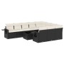 11-teiliges Gartensofa-Set und schwarze synthetische Rattankissen von , Gartensets - Ref: Foro24-3220695, Preis: 604,87 €, Ra...