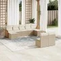 9-teiliges Gartensofa-Set mit beigen synthetischen Rattankissen von , Gartensets - Ref: Foro24-3228053, Preis: 544,98 €, Raba...