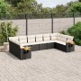 Gartensofa-Set 10-teilig mit schwarzen synthetischen Rattankissen von , Gartensets - Ref: Foro24-3227162, Preis: 576,86 €, Ra...