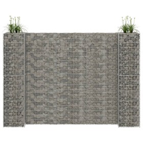 H-förmiger Gabionen-Pflanzkasten aus Stahldraht, 260 x 40 x 180 cm von vidaXL, Töpfe und Pflanzgefäße - Ref: Foro24-145664, P...