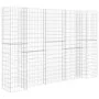 H-shaped gabion planter steel wire 260x40x180 cm by vidaXL, Pots and planters - Ref: Foro24-145664, Price: 122,80 €, Discount: %