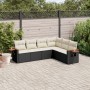 6-teilige Gartensofagarnitur und schwarze synthetische Rattankissen von , Gartensets - Ref: Foro24-3226840, Preis: 364,92 €, ...