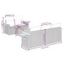 6-teilige Gartensofagarnitur und schwarze synthetische Rattankissen von , Gartensets - Ref: Foro24-3226622, Preis: 440,36 €, ...