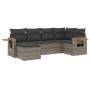 6-teiliges Gartenmöbel-Set und graue synthetische Rattankissen von , Gartensets - Ref: Foro24-3227019, Preis: 366,81 €, Rabat...