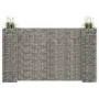 Jardinera de gaviones forma de H alambre de acero 260x40x150 cm de vidaXL, Maceteros y jardineras - Ref: Foro24-145663, Preci...