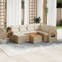 Garden sofa set with beige cushions 8 pcs PE rattan by , Garden sets - Ref: Foro24-3227052, Price: 536,50 €, Discount: %