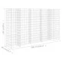 H-shaped gabion planter steel wire 260x40x150 cm by vidaXL, Pots and planters - Ref: Foro24-145663, Price: 143,74 €, Discount: %