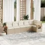 Gartensofa-Set mit Kissen, 6-teilig, beiges synthetisches Rattan von , Gartensets - Ref: Foro24-3226828, Preis: 457,92 €, Rab...