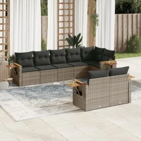 8-teiliges Gartensofa-Set und graue synthetische Rattankissen von , Gartensets - Ref: Foro24-3226991, Preis: 538,44 €, Rabatt: %