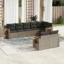 8-piece garden sofa set and gray synthetic rattan cushions by , Garden sets - Ref: Foro24-3226991, Price: 538,44 €, Discount: %