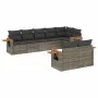 8-piece garden sofa set and gray synthetic rattan cushions by , Garden sets - Ref: Foro24-3226991, Price: 538,44 €, Discount: %