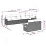 8-piece garden sofa set and gray synthetic rattan cushions by , Garden sets - Ref: Foro24-3226991, Price: 538,44 €, Discount: %