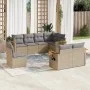 Gartensofa-Set mit beigen Kissen 8 Stück PE-Rattan von , Gartensets - Ref: Foro24-3227004, Preis: 557,97 €, Rabatt: %