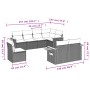Gartensofa-Set mit beigen Kissen 8 Stück PE-Rattan von , Gartensets - Ref: Foro24-3227004, Preis: 556,59 €, Rabatt: %