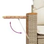 Garden sofa set with cushions 6 pieces beige synthetic rattan by , Garden sets - Ref: Foro24-3227059, Price: 408,48 €, Discou...