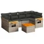 Set de sofás de jardín 7 piezas con cojines ratán PE gris de , Conjuntos de jardín - Ref: Foro24-3226641, Precio: 435,52 €, D...